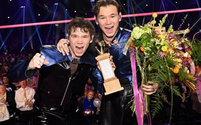 Los representantes suecos, Marcus & Martinus, tras ganar el Melodifestivalen sueco / SVT Los representantes suecos, Marcus & Martinus, tras ganar el Melodifestivalen sueco