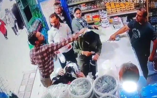 El momento de la agresión.