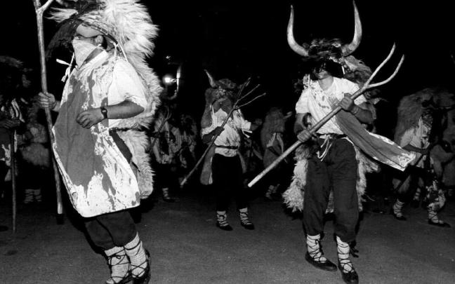 Los momotxorros, personajes del Carnaval de Altsasu.