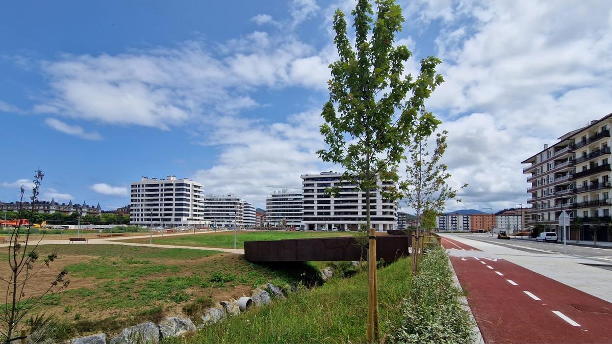 Plano general de Amalur Parkea en Zarautz.