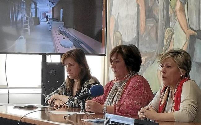 Iratxe Etxeandia, Maite Etxebarria y Maitana Martínez presentaron los detalles del proyecto. Iratxe Etxeandia, Maite Etxebarria y Maitana Martínez presentaron los detalles del proyecto.