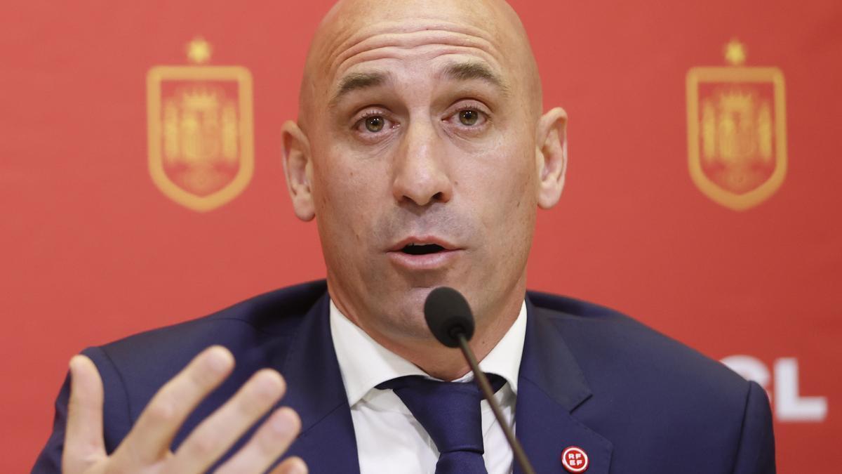 El presidente de la Real Federación Española de Fútbol, Luis Rubiales.