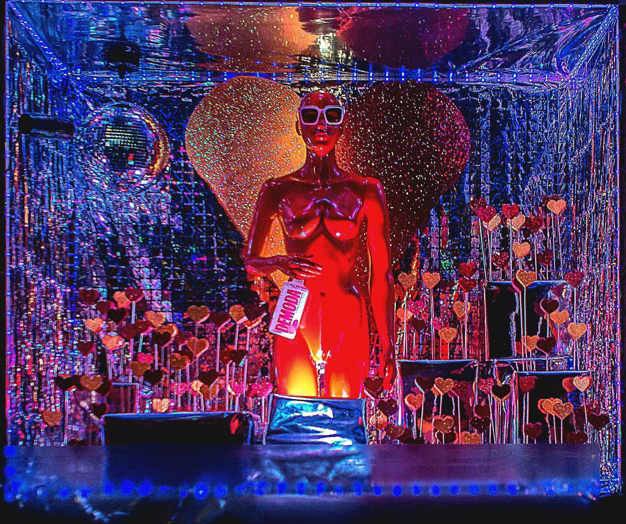 Escaparate del restaurante La Encina de Artziniega