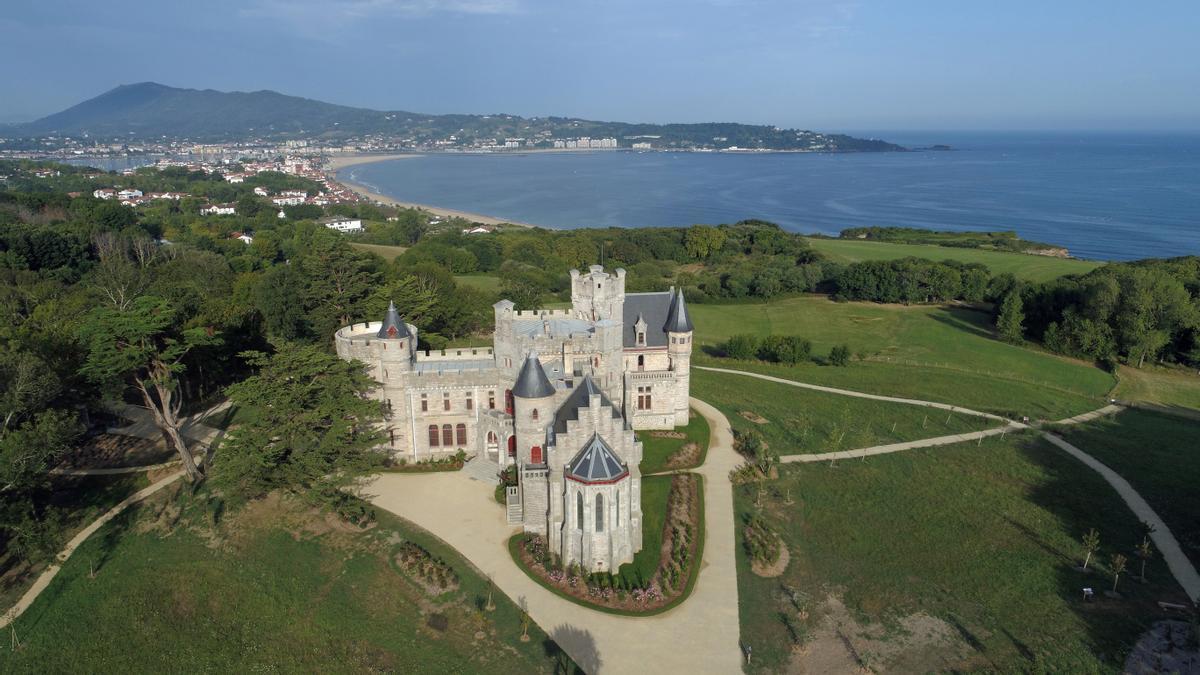 Panorámica del Castillo de Abbadia y Hendaia.