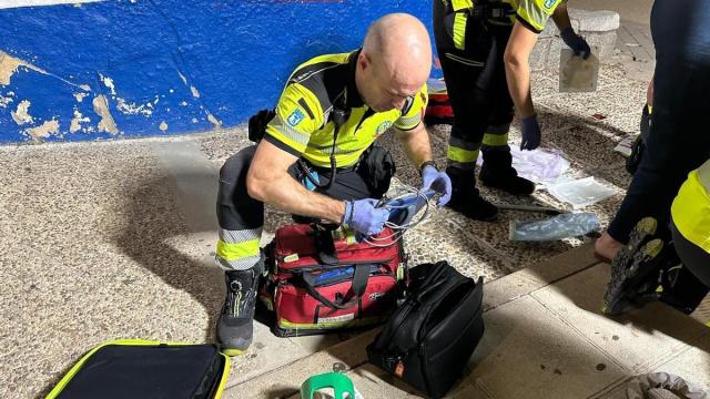 Miembros de Emergencias de la Comunidad de Madrid 112.