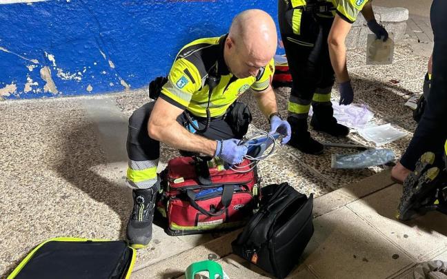 Miembros de Emergencias de la Comunidad de Madrid 112.