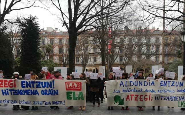 Protesta de los trabajadores de Atzegi