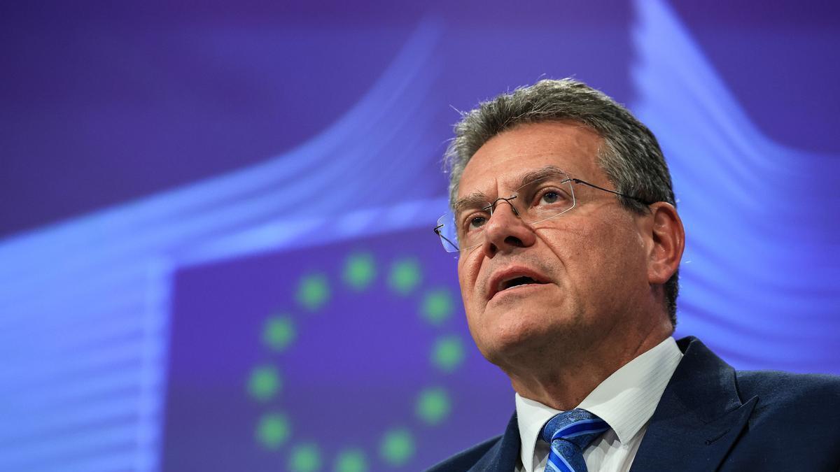 El comisario de Comercio y Seguridad Económica, Maros Sefcovic