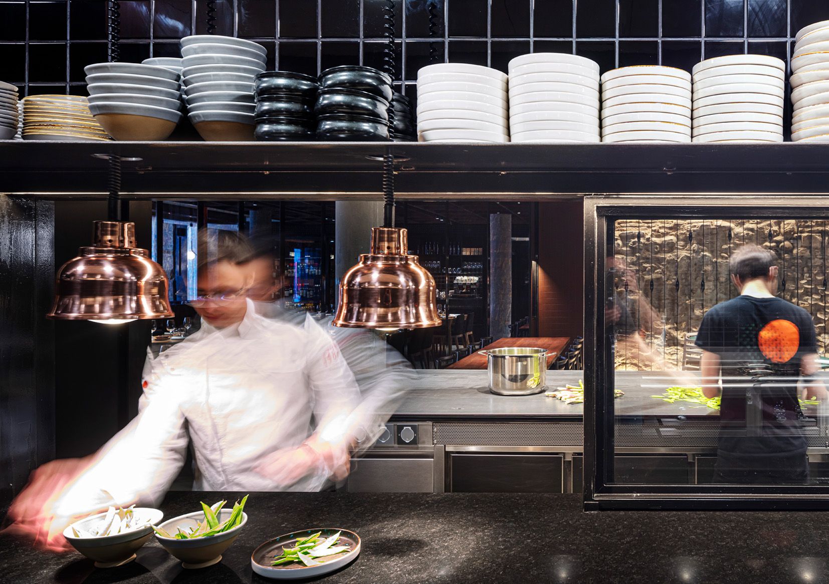 La cocina del restaurante logroñés.