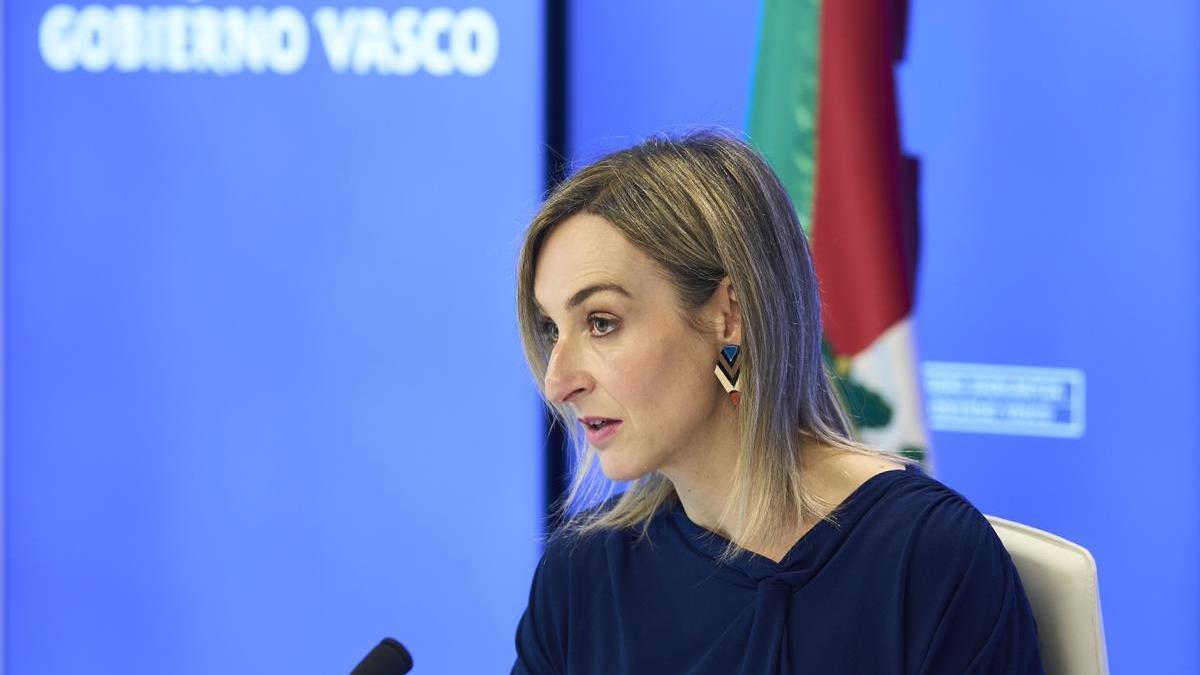 La portavoz del Gobierno vasco y consejera de Autogobierno, Maria Ubarretxena, este martes