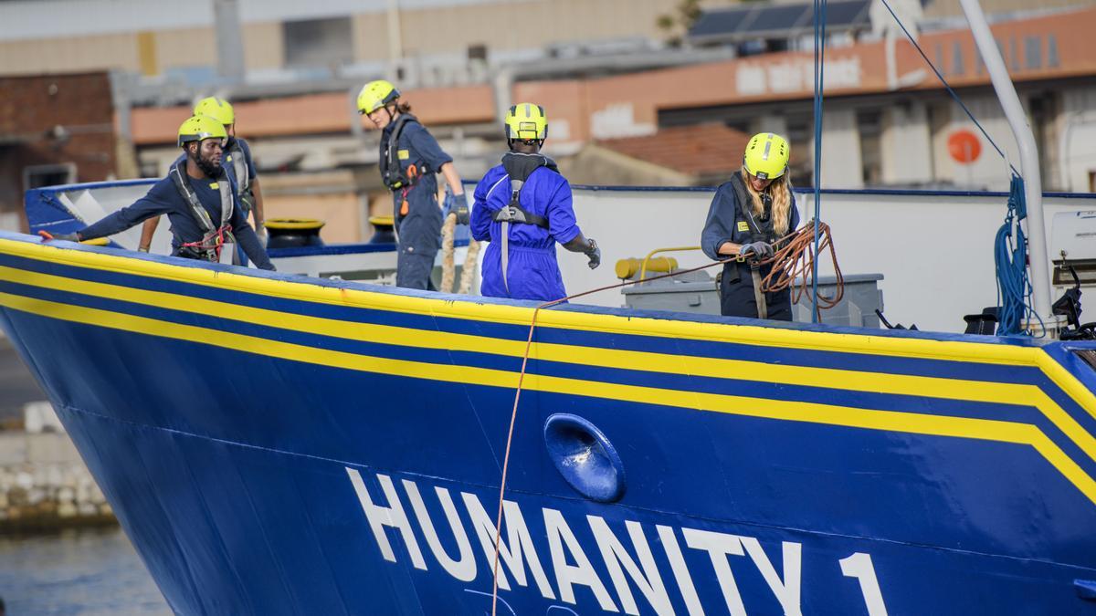 Barco de salvamento de la ONG SOS Humanity en una foto de archivo