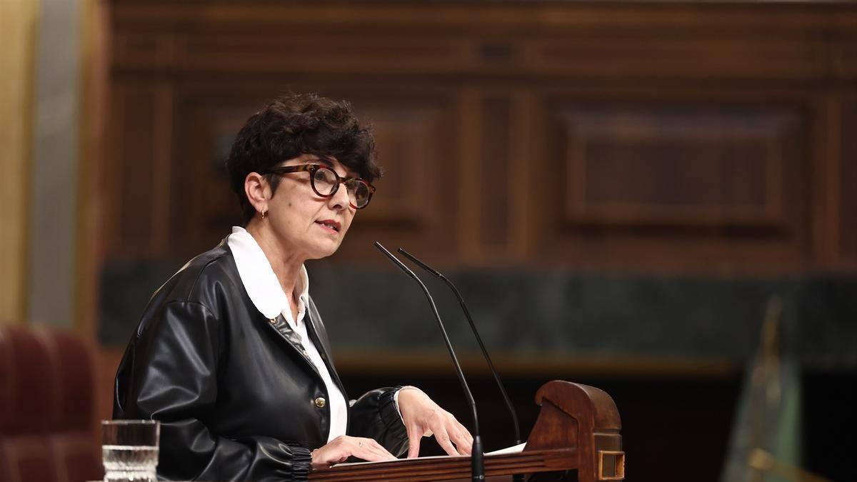 La portavoz del PNV en el Congreso, Maribel Vaquero, en una intervención reciente.
