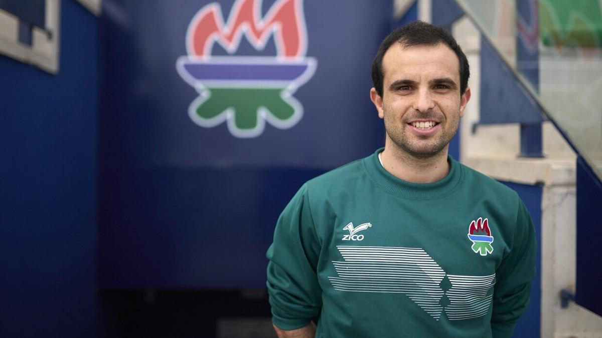 Julen Foncillas, entrenador del San Juan, de Segunda RFEF.
