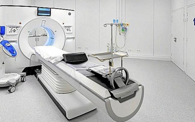 Uno de los nuevos equipos de radiodiagnóstico que ha sido incorporado para los pacientes que acudan al hospital de Cruces.