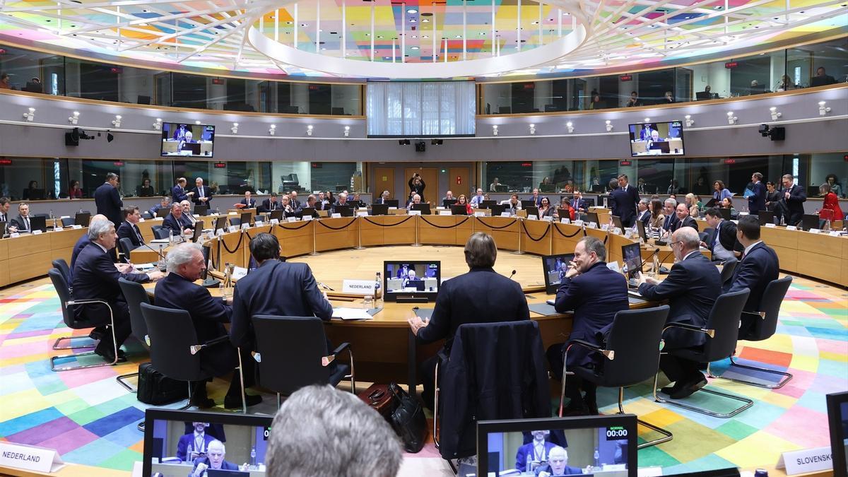 Reunión de ministros de Exteriores y de Defensa de la UE en Bruselas.