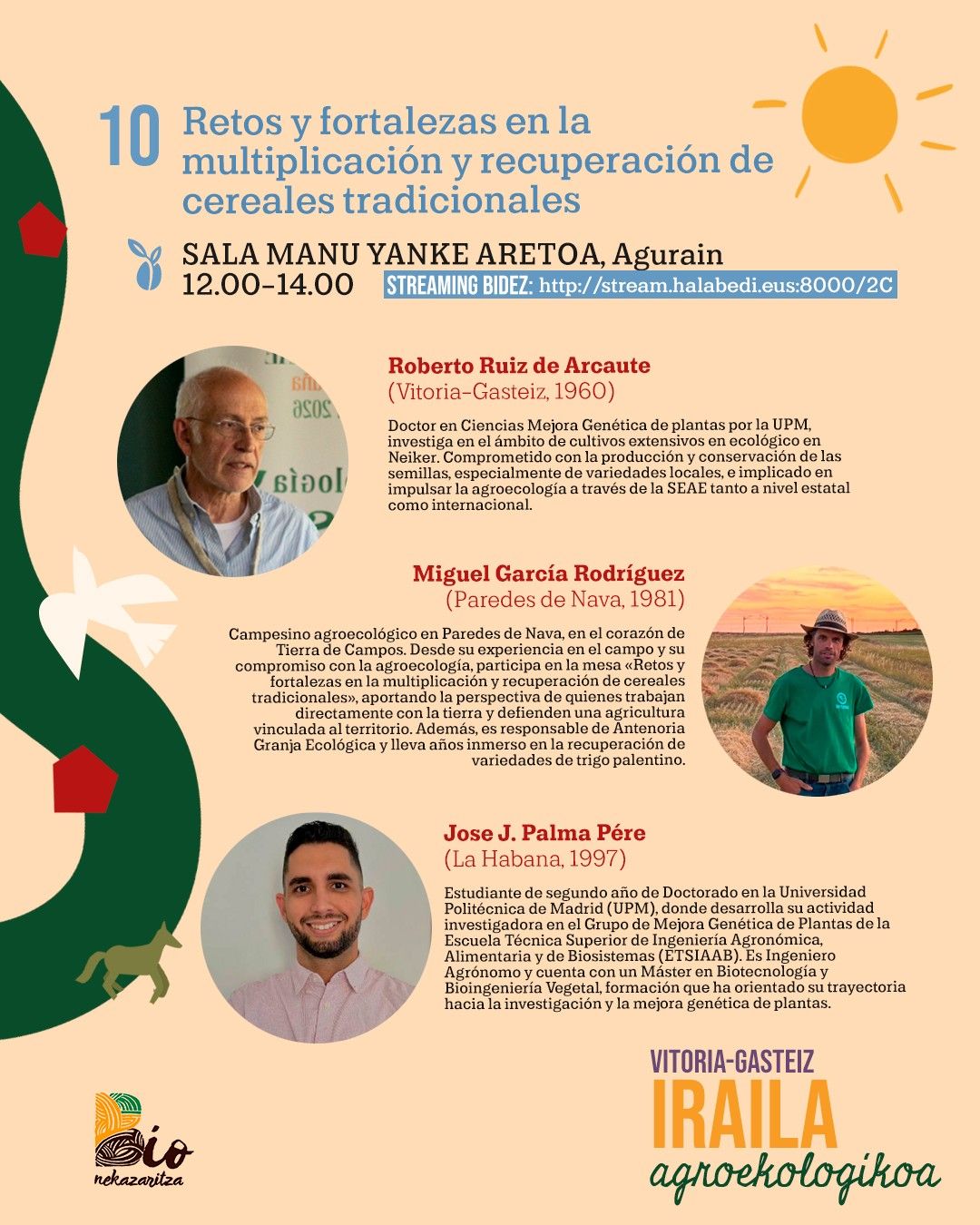Cartel del evento de agroecología que acoge este jueves Agurain