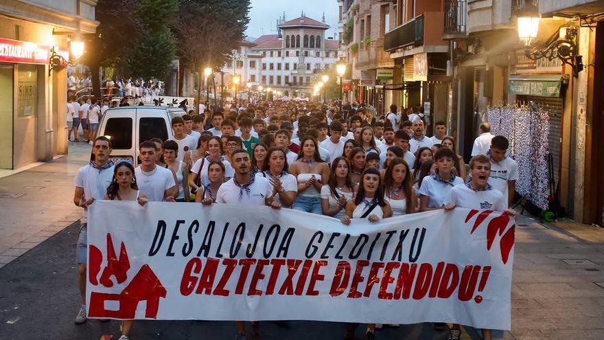 El fiestas tuvo lugar una manifestación de protesta