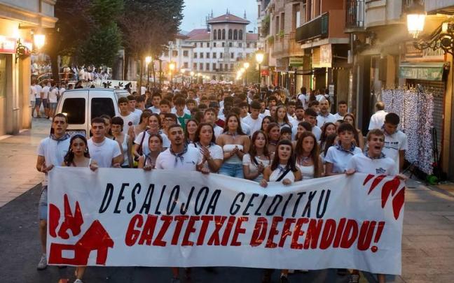 El fiestas tuvo lugar una manifestación de protesta