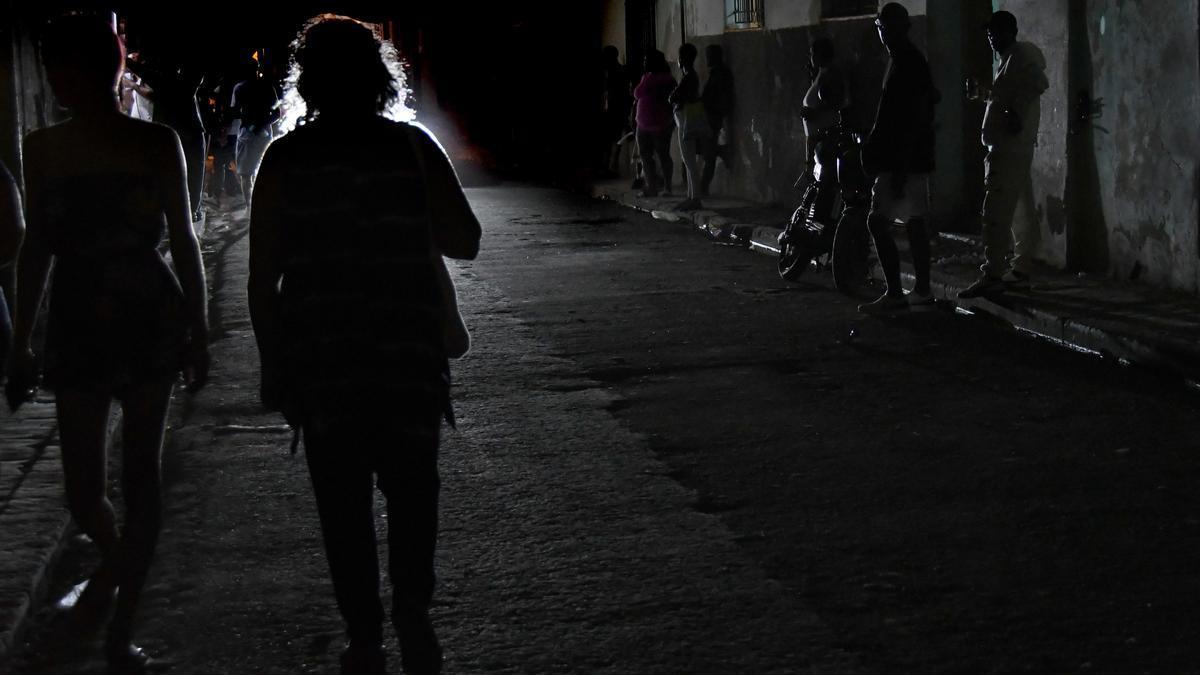 Imagen del apagón masivo en Cuba el pasado més de febrero que afectó a La Habana.
