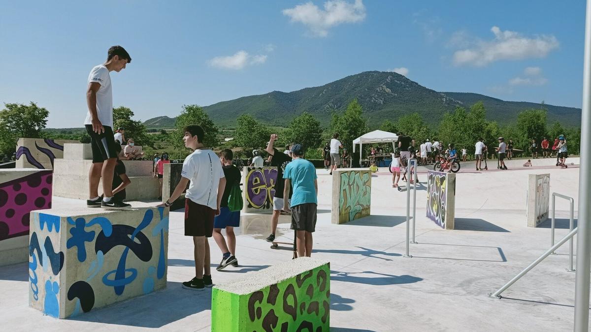 Parque de parkour de Ayegui.