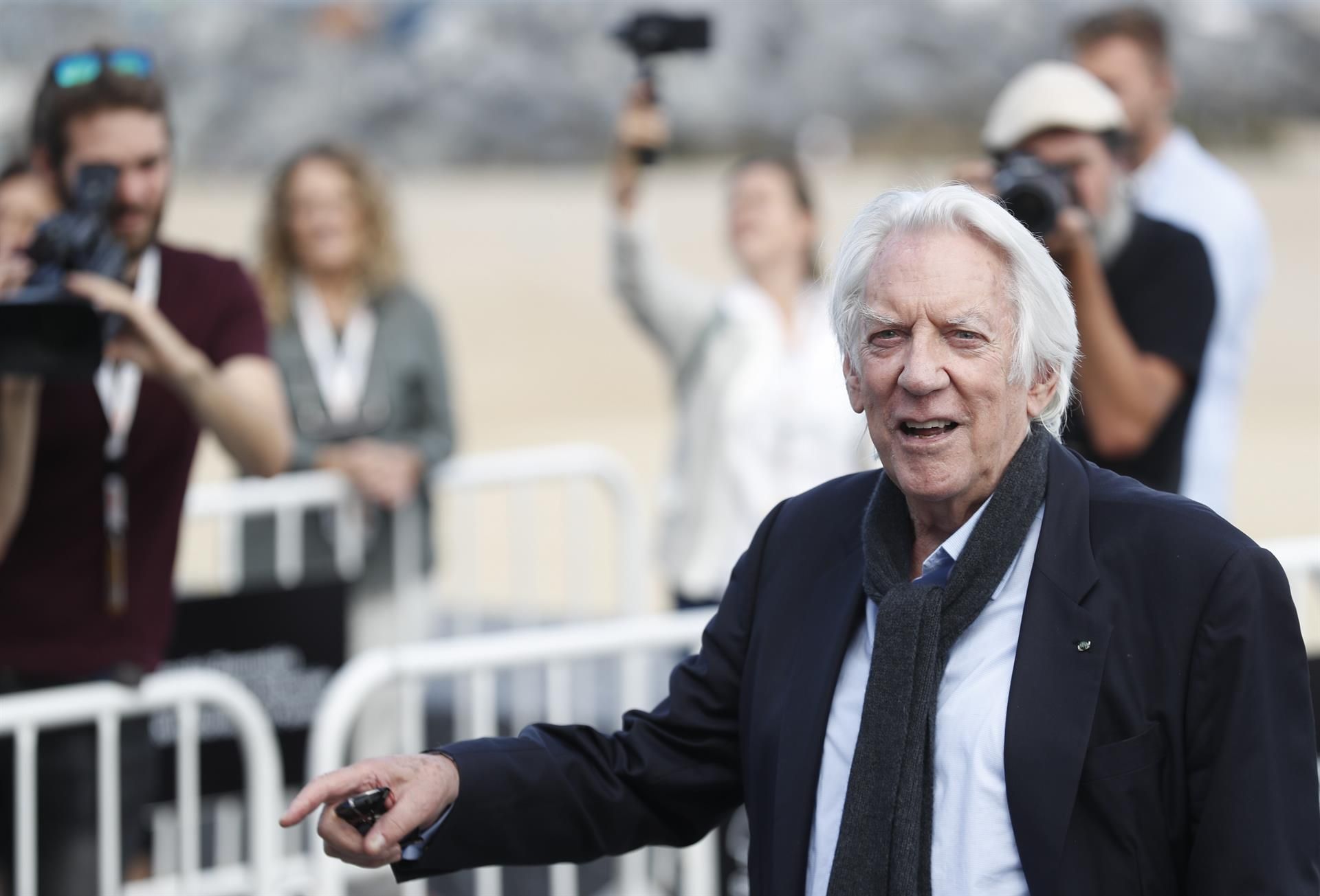 Donald Sutherland en una edición pasada del Zinemaldia.