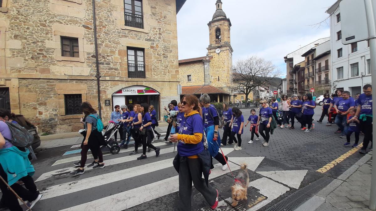 Una pasada edición de la Areskoeen Emakumeen Martxa.