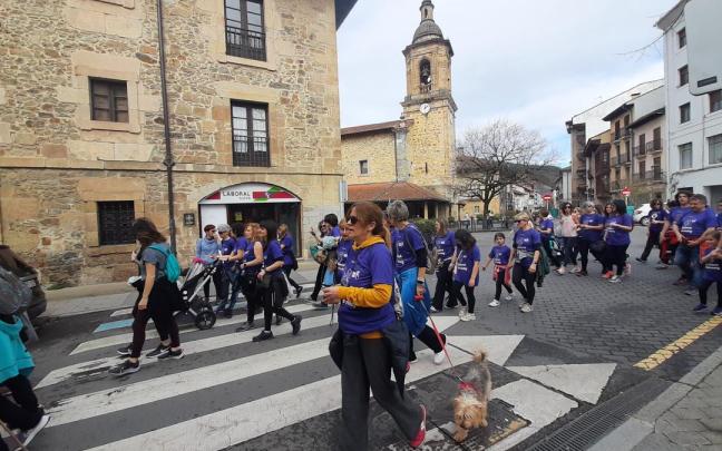 Una pasada edición de la Areskoeen Emakumeen Martxa.
