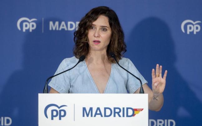 Ayuso, tras el Comité Ejecutivo del PP de Madrid.