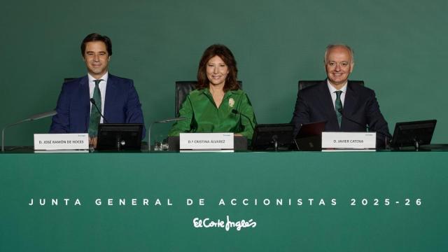 La presidenta de El Corte Inglés, Cristina Álvarez, en la junta de accionistas de la compañía