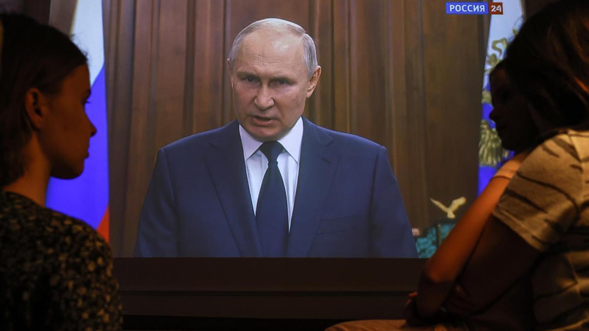Vladimir Putin, en su discurso televisado