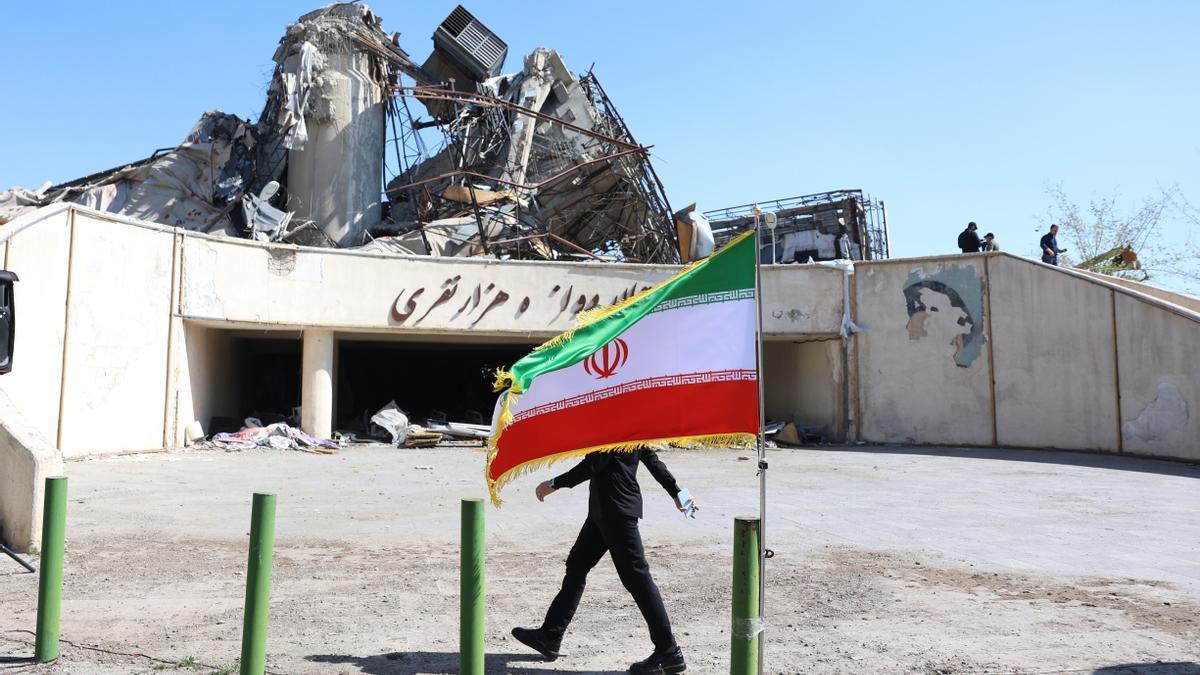 Una bandera de Irán.