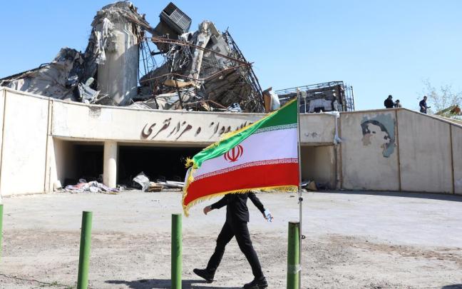 Una bandera de Irán.
