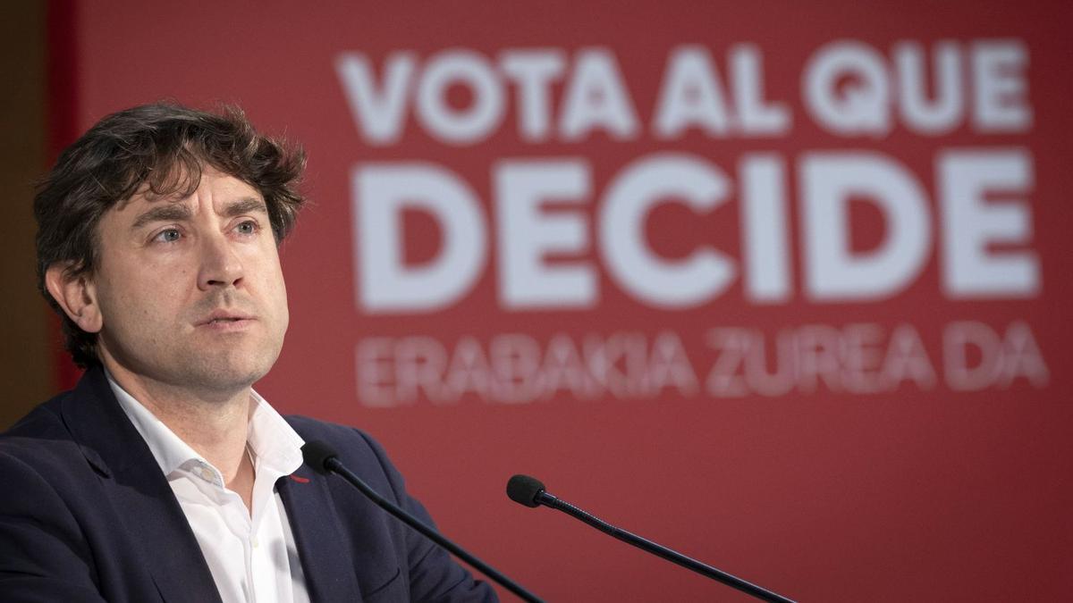 El candidato del PSE a lehendakari, Eneko Andueza.