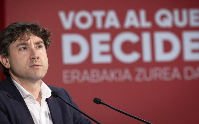 El candidato del PSE a lehendakari, Eneko Andueza.
