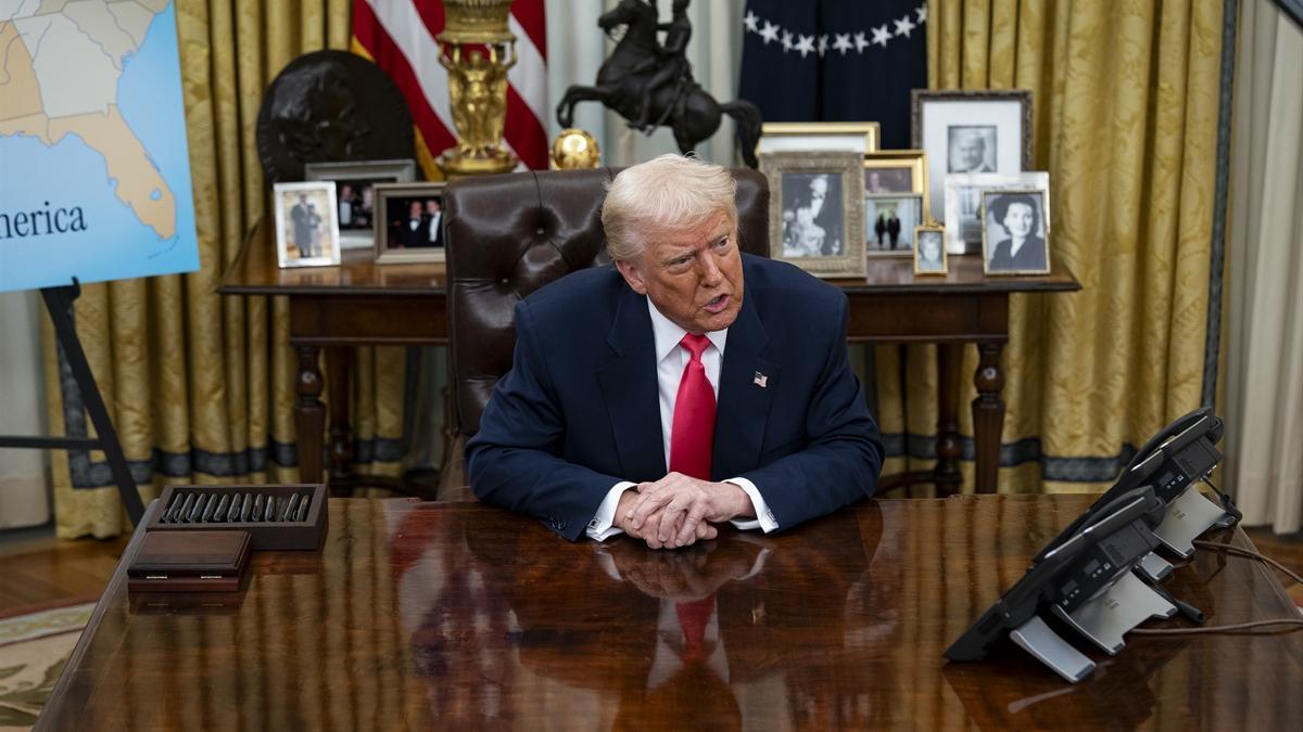 El presidente de Estados Unidos, Donald Trump, en el Despacho Oval de la Casa Blanca.