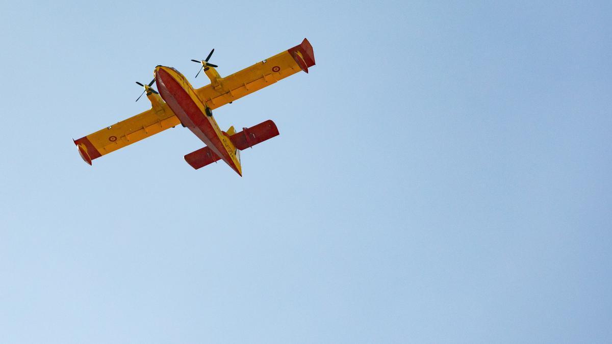 Un avión anfibio del Ejército de Aire.