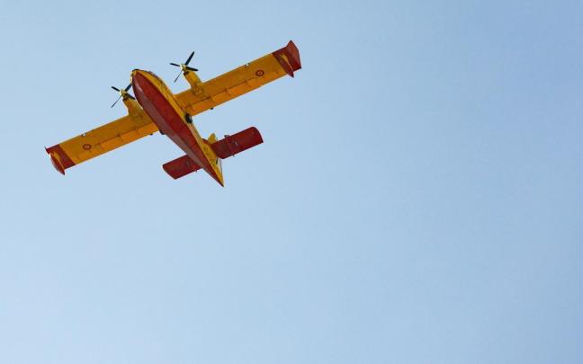 Un avión anfibio del Ejército de Aire.