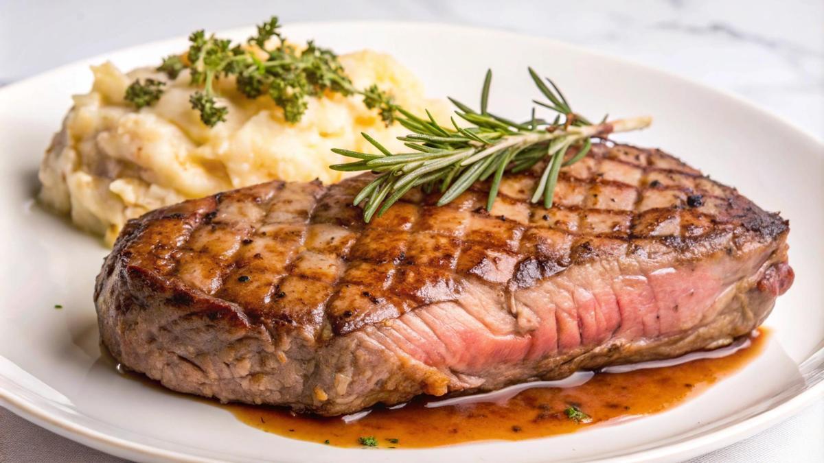 Un filete en su punto que ya hace salivar.