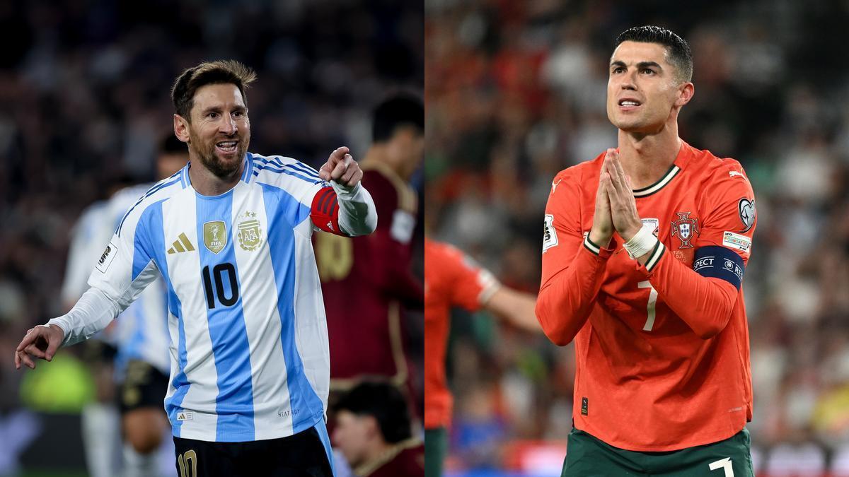 Leo Messi y Cristiano Ronaldo, dos que podrán batir récords en este Mundial.