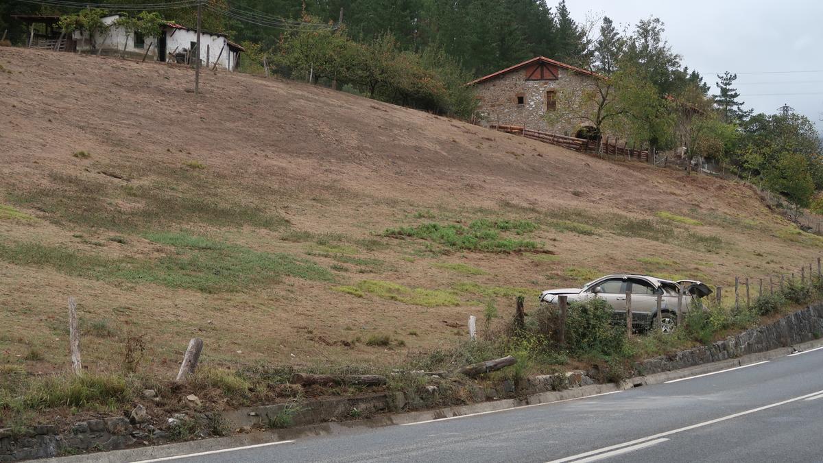 El vehículo accidentado.