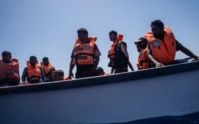 Un barco rescatado por Open Arms