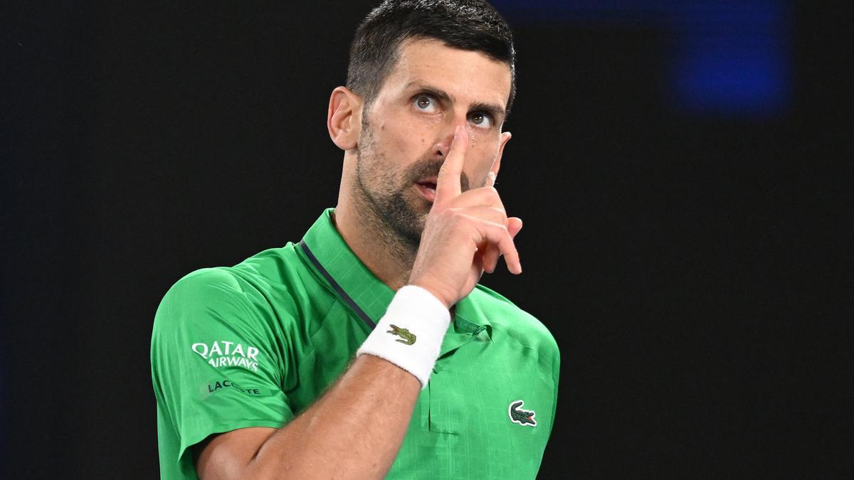 Djokovic manda callar a la grada de Melbourne.