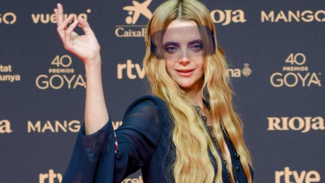 Macarena Gómez en la alfombra roja de la 40º edición de los Premios Goya