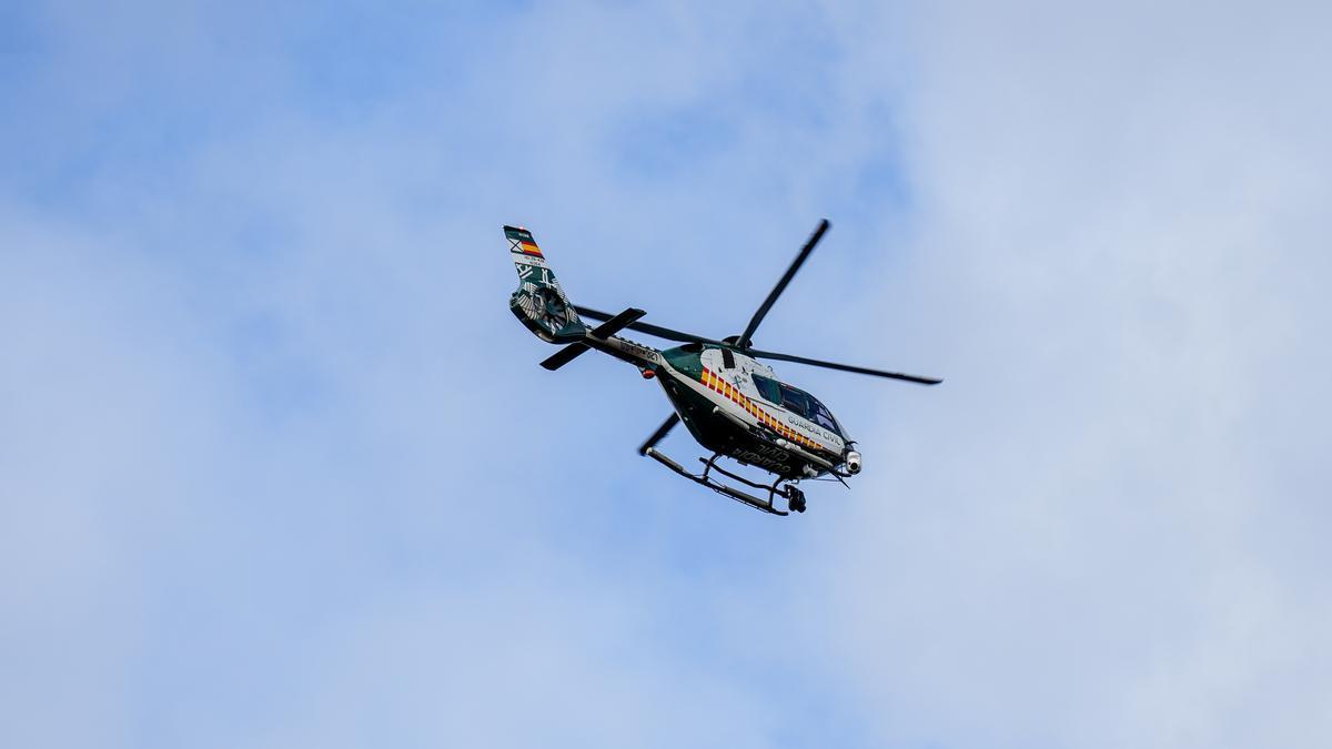 Imagen de archivo de un helicóptero de la Guardia Civil.