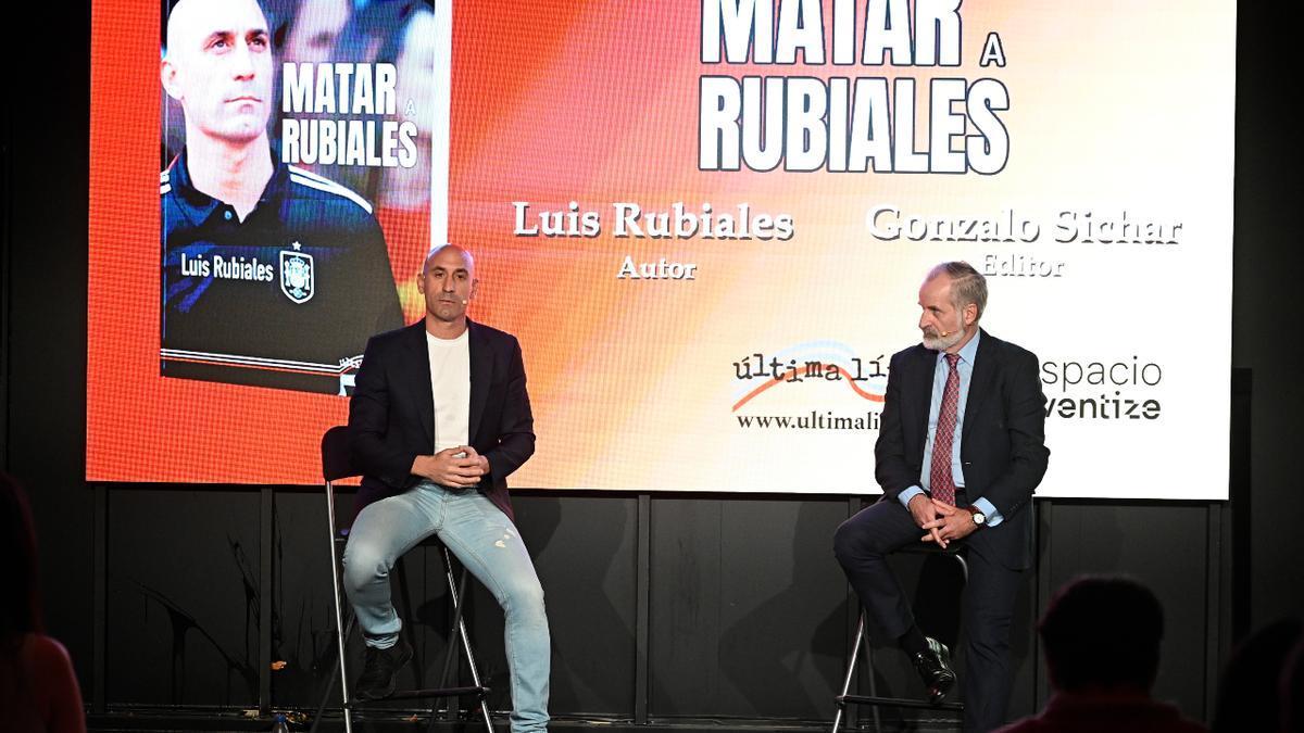 Luis Rubiales, en el acto de presentación de su libro, 'Matar a Rubiales'