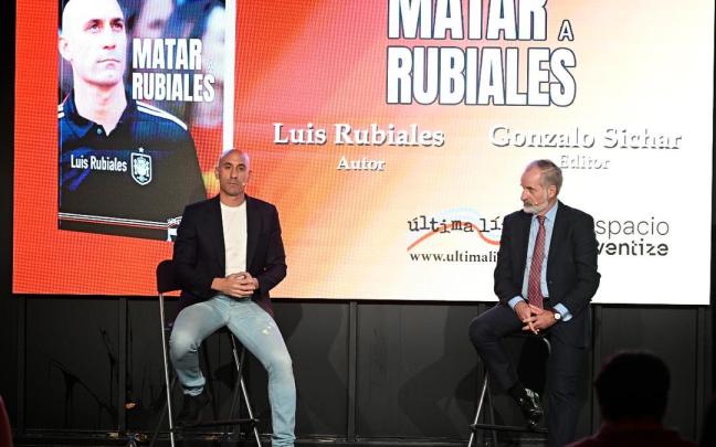 Luis Rubiales, en el acto de presentación de su libro, 'Matar a Rubiales'