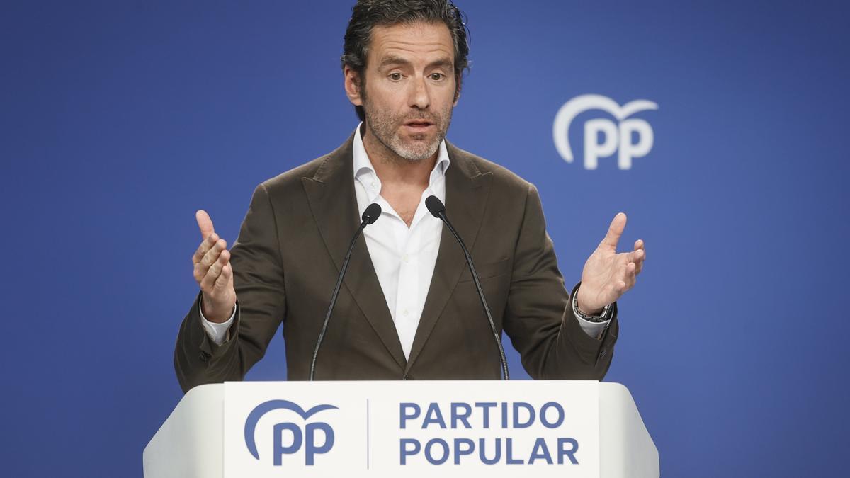 El portavoz del Partido Popular a nivel estatal, Borja Sémper, en una anterior comparecencia