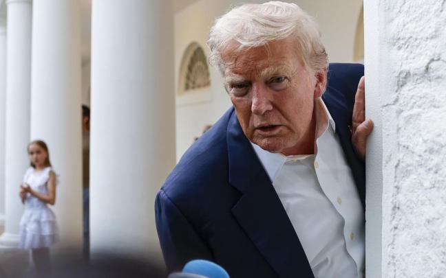 El presidente de EE.UU., Donald Trump, en la Casa Blanca.