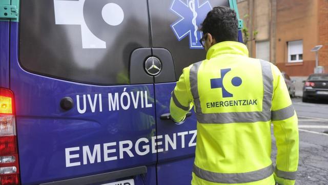 Una ambulancia de Osakidetza.