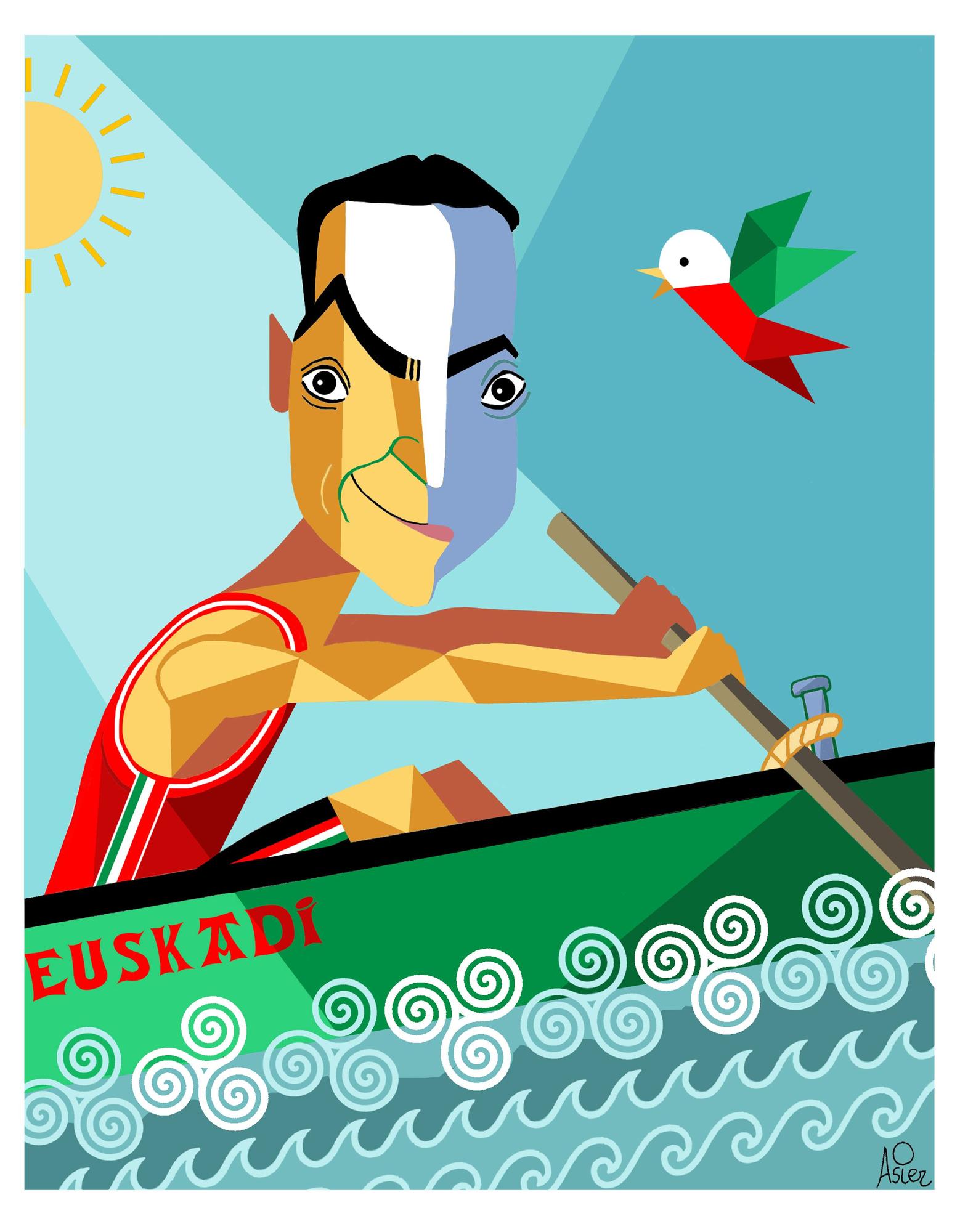 Caricatura de Imanol Pradales